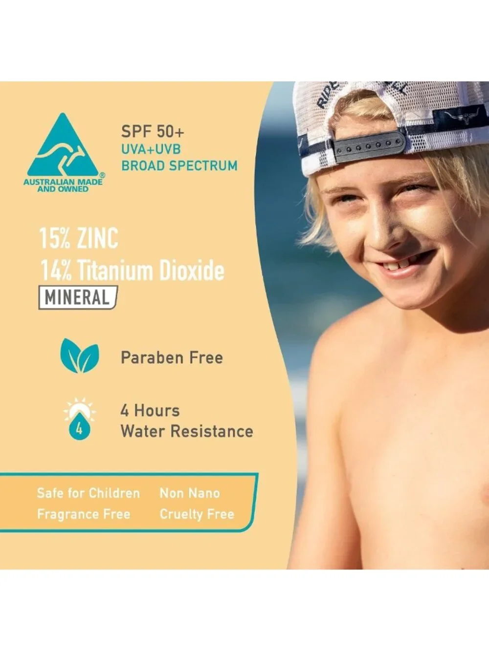 Tinted Mineral Sunscreen Sticks SPF 50+ - Water Resistant, Travel Size, 4-Pack